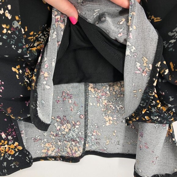Le Chateau Black floral NWT Boatneck  3/4 sleeve midi dress SP - Picture 8 of 15